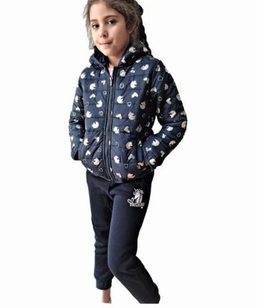 puffer jacket girls black